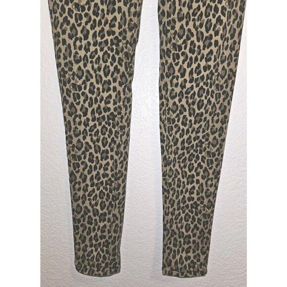 Levi's 720 Tan Leopard Print Hi Rise Stretch, super skinny Jeans Size 26 - Picture 6 of 14